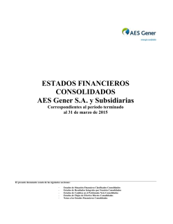 Estados financieros - Bolsa de Comercio de Santiago