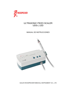 Manual de usuario Scaler Ultras&oacute;nico Mod. UDS