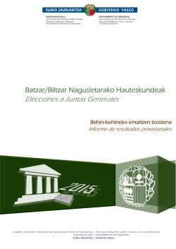 2015eko Batzar Nagusietarako Hauteskundeak