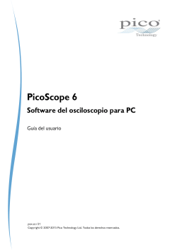 Guía del usuario de PicoScope 6