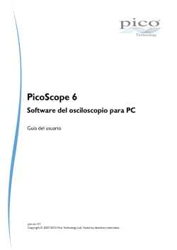 Gu&iacute;a del usuario de PicoScope 6