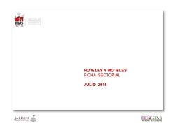 HOTELES Y MOTELES FICHA SECTORIAL ABRIL 2015