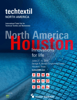 Innovations for life - Techtextil North America