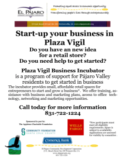 Plaza Vigil start up.pub - El Pajaro Community Development