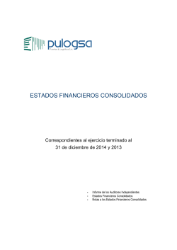 Estados financieros - Bolsa de Comercio de Santiago