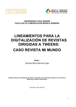 caso revista mi mundo - Repositorio Digital Universidad Casa Grande