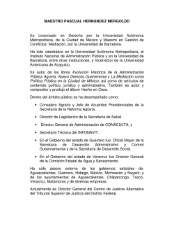 MAESTRO PASCUAL HERN&Aacute;NDEZ MERGOLDD Es Licenciado en
