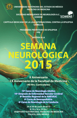 SEMANA 2015 - Academia Mexicana de Neurología