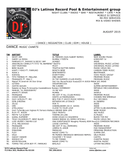 DJ`s Latinos Record Pool & Entertainment group