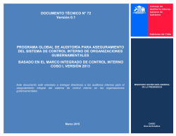 Documento T&eacute;cnico Aseguramiento Control Interno Basado en
