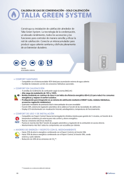 Ficha t&eacute;cnica Talia Green System