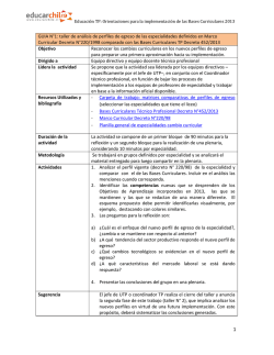 GUIA N&deg;1: taller de an&aacute;lisis de perfiles de egreso de