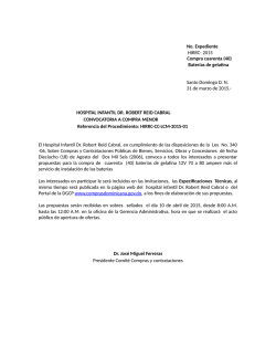 Ficha T&eacute;cnica, Cronograma de Actividades