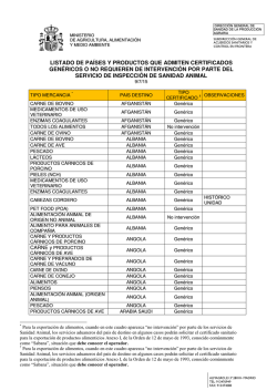 listado - Cexgan - Ministerio de Agricultura, Alimentaci&oacute;n y Medio