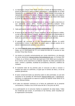 II Concurso Literario Blanquivioletras