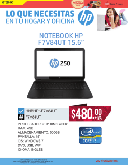 catálogo notebooks