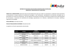 Informe de seleccionados