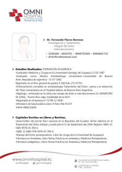 Dr. Fernando Flores Bermeo Estudios Realizados