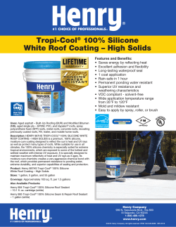 Tropi-Cool® 100% Silicone White Roof Coating – High Solids