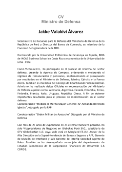 Jakke Valakivi Álvarez - Ministerio de Defensa