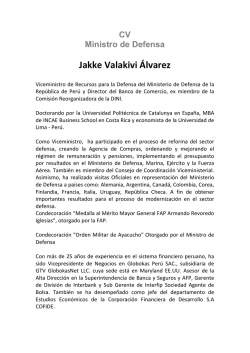 Jakke Valakivi &Aacute;lvarez - Ministerio de Defensa