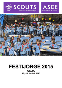 FESTIJORGE 2015 - Scouts San Javier