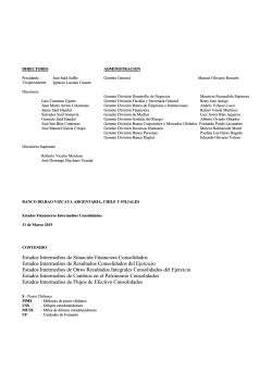 Estados Intermedios de Situación Financiera Consolidados