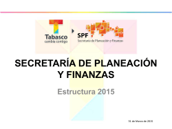 secretaría de planeación y finanzas 2015