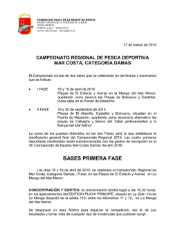 bases regional mar costa damas i fase, 2015