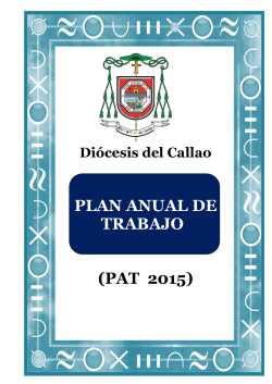 PLAN ANUAL DE TRABAJO (PAT 2015)