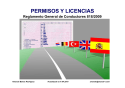 permisos y licencias de conducción – resumido