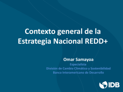 Contexto general de la Estrategia Nacional REDD+
