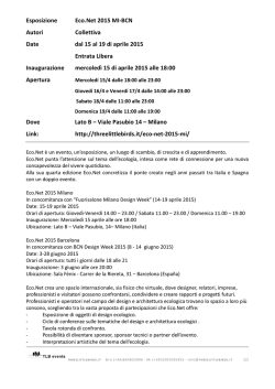 Eco.Net 2015 MI-BCN