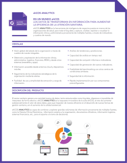 Ficha de producto ehCOS ANALYTICS