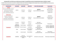 INFORMACIÓN A LOS SOCIOS DE LOS SERVICIOS QUE OFRECE