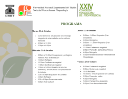 Descargar Programa - Universidad Nacional Experimental del Táchira