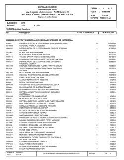 INFORMACI&Oacute;N DE COMPRAS DIRECTAS REALIZADAS