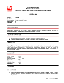 HIDR&Aacute;ULICA - Universidad del Valle