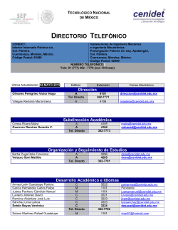 Directorio por departamento