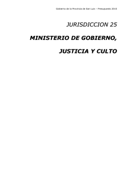 Ministerio de Gobierno, Justicia y Culto