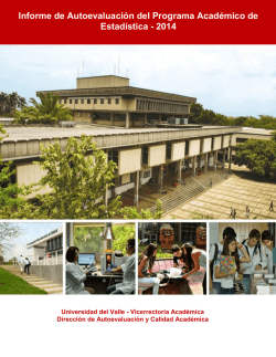 Informe de Autoevaluación 2014