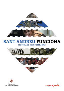 SANT ANDREU FUNCIONA - Ajuntament de Sant Andreu de la Barca
