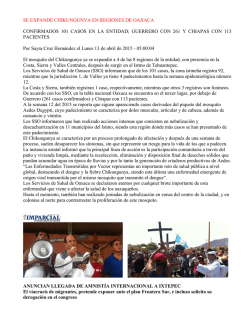 INFORMACION DESTACADA - 16 04 2015