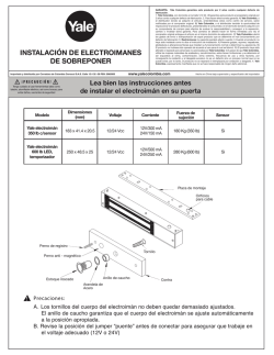 instuctivo electroiman control remoto
