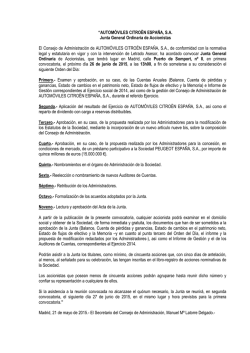 Junta general de accionistas