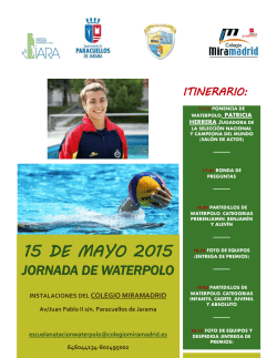Jornada Waterpolo - Ayuntamiento de Paracuellos de Jarama