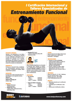 I Certificaci&oacute;n Internacional y talleres