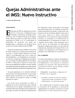 Quejas Administrativas ante el IMSS: Nuevo Instructivo