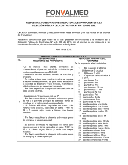 RESPUESTAS A OBSERVACIONES DE