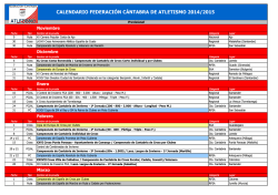 calendario fca 2014/2015